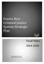 Puerto Rico Criminal Justice System Strategic Plan