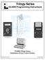 Trilogy Series DL3500 Programming Instructions