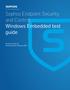 Sophos Endpoint Security and Control Windows Embedded test guide. Product version: 10