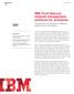 IBM Tivoli Netcool network management solutions for enterprise