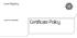 Land Registry. Version 4.0 10/09/2009. Certificate Policy