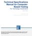 Technical Specifications Manual for Computer- Based Testing For Technology Coordinators