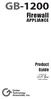 GB-1200. Firewall APPLIANCE. Product Guide. GNAT Box. powered by. System Software