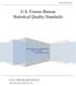 U.S. Census Bureau Statistical Quality Standards