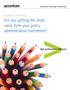Accenture Insurance. Are you getting the most value from your policy administration investment?