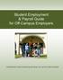 Student Employment & Payroll Guide for Off-Campus Employers