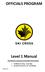 OFFICIALS PROGRAM. Level 1 Manual. This Manual is connected to PowerPoint Presentations