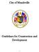 City of Mandeville. Guidelines for Construction and Development