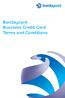 Barclaycard Business Credit Card Terms and Conditions