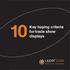 10Key buying criteria
