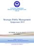 Strategic Public Management Symposium 2015