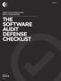 THE SOFTWARE AUDIT DEFENSE CHECKLIST