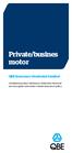 Private/busines motor QBE Insurance (Australia) Limited