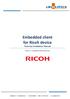 Embedded client for Ricoh device Technical Installation Manual
