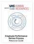 Employee Performance Review Process Resource Guide