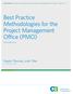 Best Practice Methodologies for the Project Management Office (PMO)