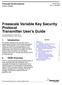 Freescale Variable Key Security Protocol Transmitter User s Guide by: Ioseph Martínez and Christian Michel Applications Engineering - RTAC Americas
