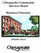 Chesapeake Community Services Board. Resource Directory. 2005/2006 Edition