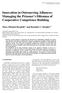 Innovation in Outsourcing Alliances: Managing the Prisoner s Dilemma of Cooperative Competence Building