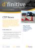 CTP News. [ accident compensation ] In this edition, we: