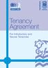 Tenancy Agreement. For Introductory and Secure Tenancies