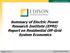 Summary of Electric Power Research Institute (EPRI) Report on Residential Off-Grid System Economics