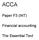 ACCA. Paper F3 (INT) Financial accounting. The Essential Text