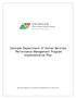 Colorado Department of Human Services Performance Management Program Implementation Plan