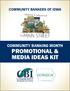 COMMUNITY BANKERS OF IOWA COMMUNITY BANKING MONTH PROMOTIONAL & MEDIA IDEAS KIT