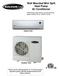 Wall Mounted Mini Split Heat Pump Air Conditioner