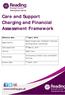 Care and Support Charging and Financial Assessment Framework