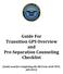 Guide For Transition GPS Overview and Pre-Separation Counseling Checklist