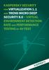 Kaspersky Security. for Virtualization 1.1 and Trend Micro Deep. Security 8.0 virtual environment detection rate and performance testing by AV-Test
