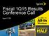 Fiscal 1Q15 Results Conference Call
