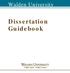 Walden University. Dissertation Guidebook