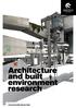 Architecture and built environment research