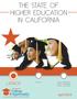 The State of Higher Education in California