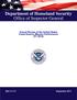 Department of Homeland Security Office of Inspector General. Annual Review of the United States Coast Guard s Mission Performance (FY 2010)