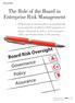 The Role of the Board in Enterprise Risk Management