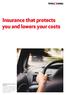 Insurance that protects you and lowers your costs
