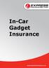 In-Car Gadget Insurance