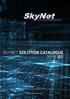 SKYNET SOLUTION CATALOGUE 2015 Q1