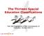 The Thirteen Special Education Classifications. Part 200 Regulations of the Commissioner of Education, Section 4401(1)