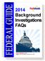 2014 Background Investigations FAQs