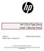 HP LTO-6 Tape Drive Level 1 Security Policy