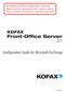 Front-Office Server 2.7