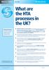 What are the HTA processes in the UK?