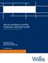 WILLIS AUSTRALIA LIMITED FINANCIAL SERVICES GUIDE (Incorporating the Willis Client Engagement Guide)