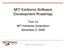 MIT Kerberos Software Development Roadmap