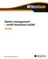 Safety management small business toolkit Guide